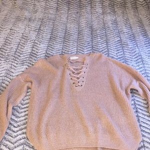 Lace up Sweater